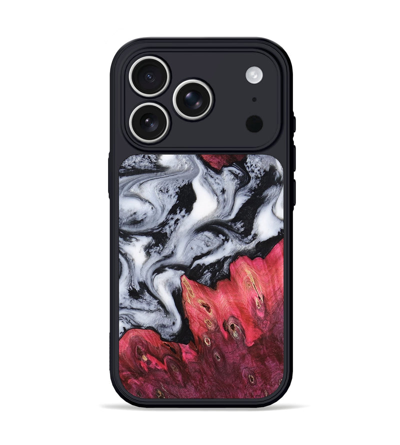 iPhone 17 Pro Wood Phone Case - Jolie (Black & White, 816654)