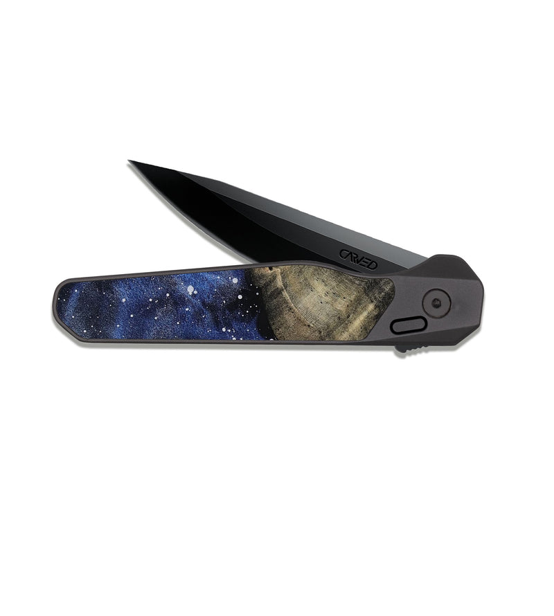 EDC Dark Slate Wood Pocket Knife - Malachi (Cosmos, 816683)