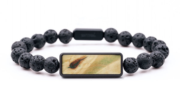 Lava Bead Wood Bracelet - Evangeline (Wood Burl, 816701)