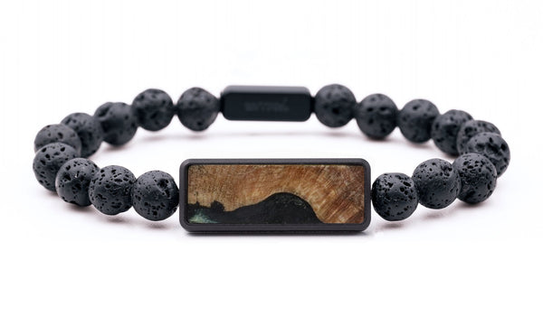 Lava Bead Wood Bracelet - Kerry (Wood Burl, 816709)