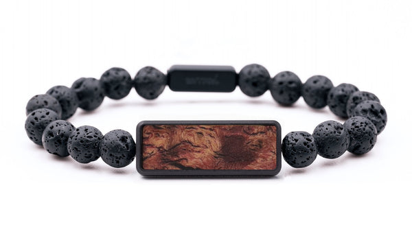 Lava Bead Wood Bracelet - Tami (Wood Burl, 816713)