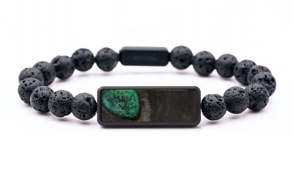 Lava Bead Wood Bracelet - Eliza (Wood Burl, 816714)