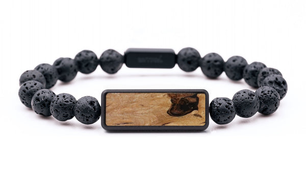 Lava Bead Wood Bracelet - Laverne (Wood Burl, 816718)