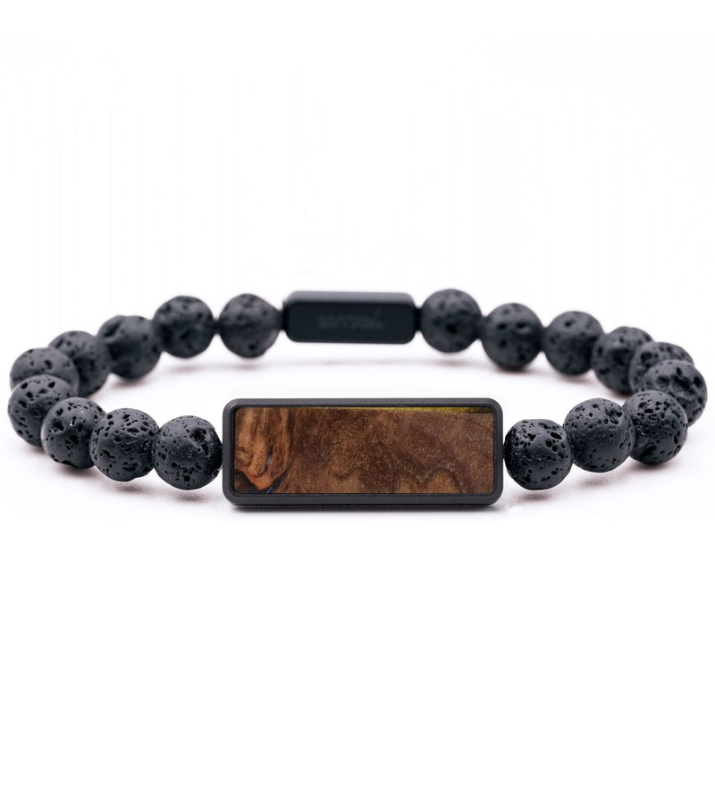 Lava Bead Wood Bracelet - Lance (Wood Burl, 816721)