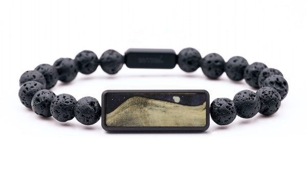 Lava Bead Wood Bracelet - Aubrie (Wood Burl, 816722)