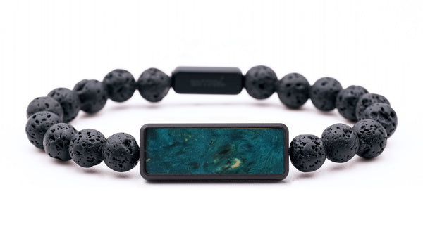 Lava Bead Wood Bracelet - Taylor (Wood Burl, 816724)