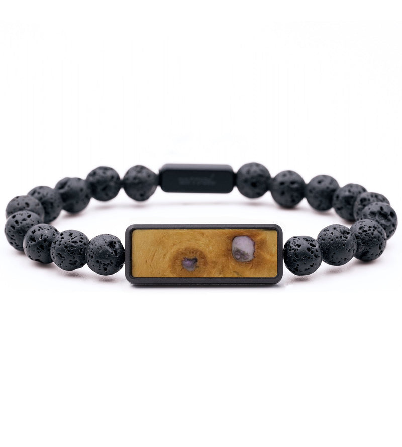 Lava Bead Wood Bracelet - Darlene (Wood Burl, 816730)
