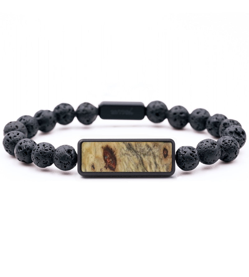 Lava Bead Wood Bracelet - Winston (Wood Burl, 816731)