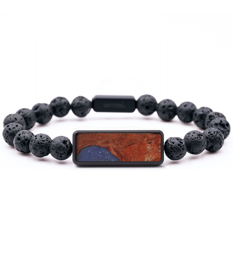 Lava Bead Wood Bracelet - Clifford (Wood Burl, 816732)