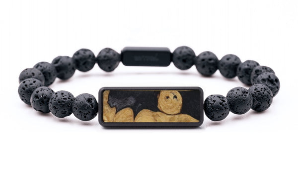 Lava Bead Wood Bracelet - Addyson (Wood Burl, 816733)