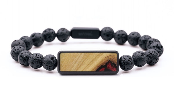 Lava Bead Wood Bracelet - Sheri (Wood Burl, 816734)