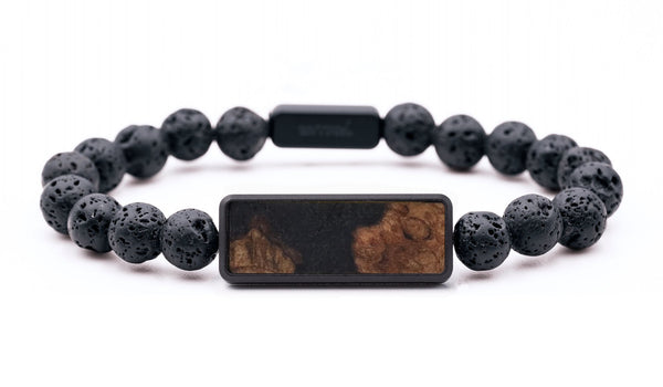 Lava Bead Wood Bracelet - Theresa (Wood Burl, 816735)