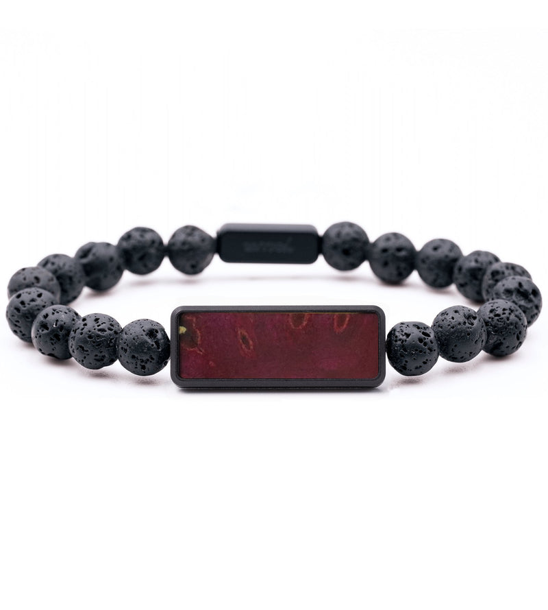 Lava Bead Wood Bracelet - Eugene (Wood Burl, 816736)