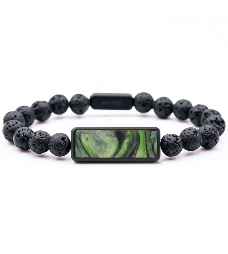 Lava Bead ResinArt Bracelet - Mckinley (Green, 816802)