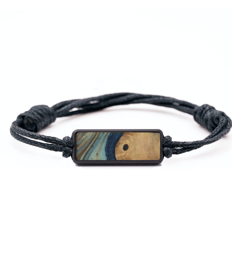 Classic Wood Bracelet - Peggy (Teal & Gold, 816855)