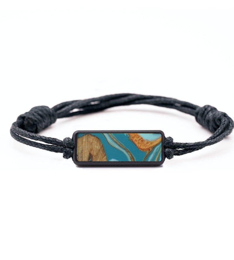 Classic Wood Bracelet - Tia (Teal & Gold, 816856)