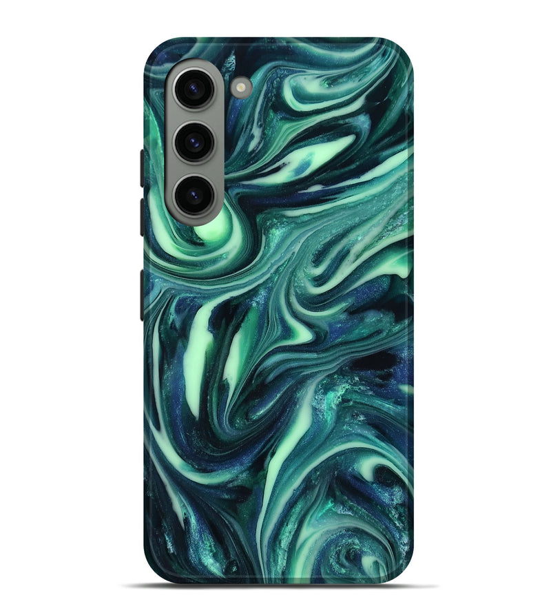 Galaxy S23 Plus ResinArt Live Edge Phone Case - Abbey (Green, 816866)