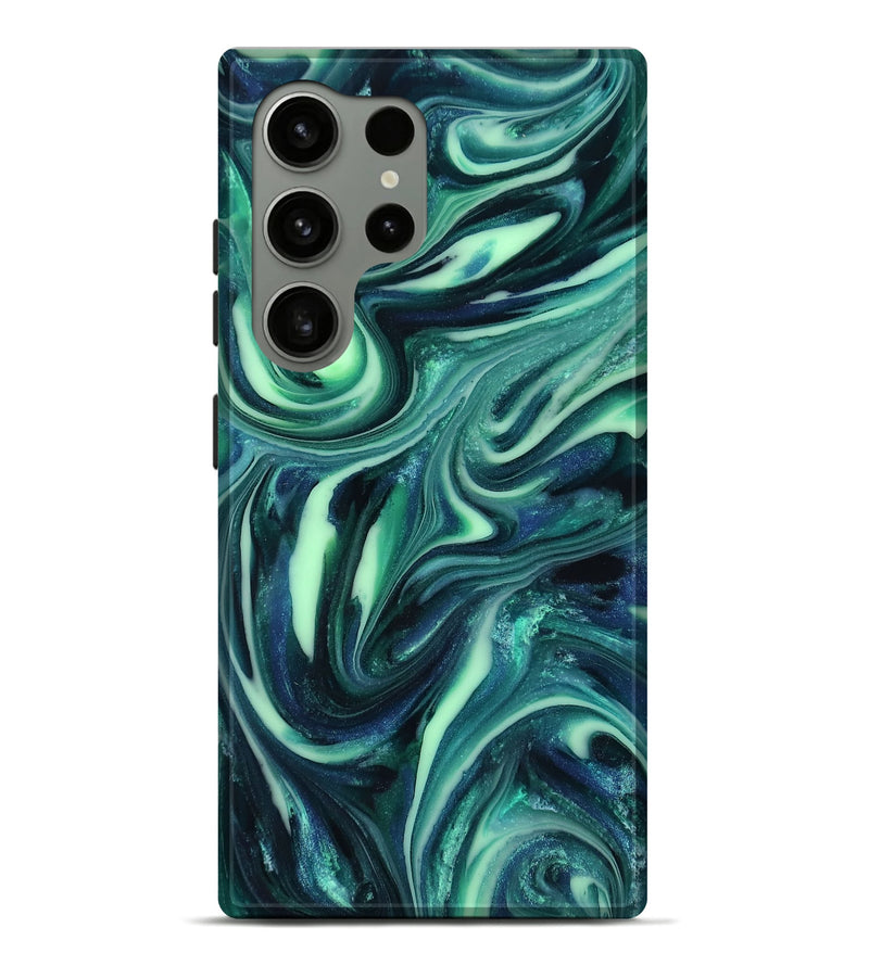 Galaxy S24 Ultra ResinArt Live Edge Phone Case - Abbey (Green, 816866)