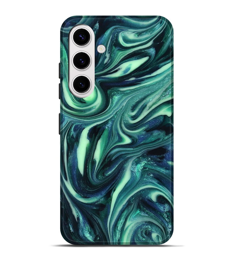 Galaxy S25 Plus ResinArt Live Edge Phone Case - Abbey (Green, 816866)