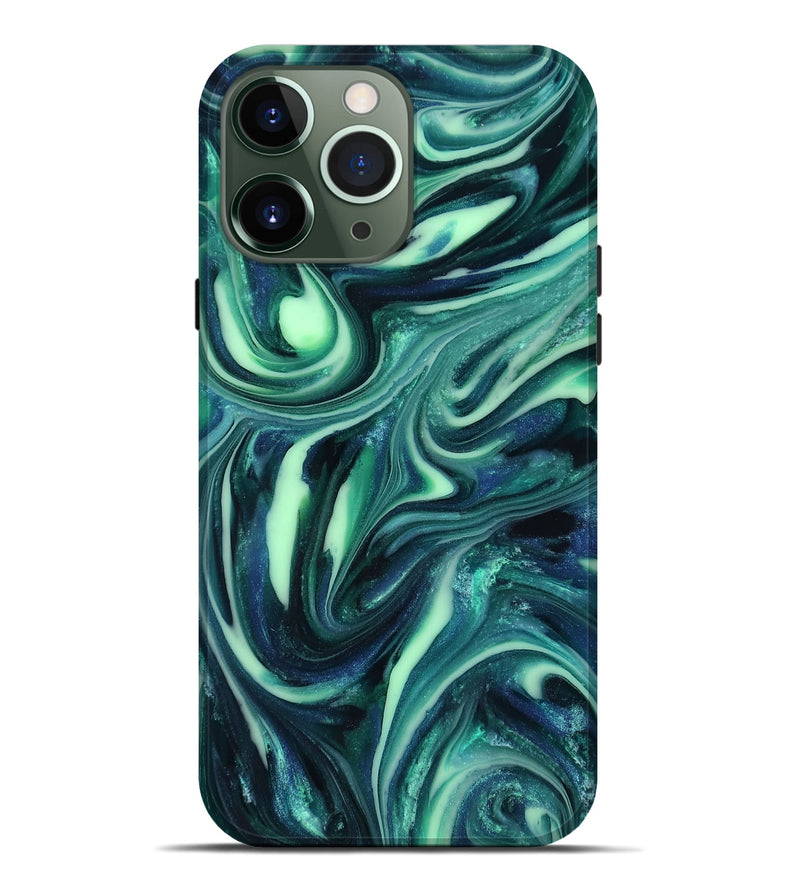 iPhone 13 Pro Max ResinArt Live Edge Phone Case - Abbey (Green, 816866)
