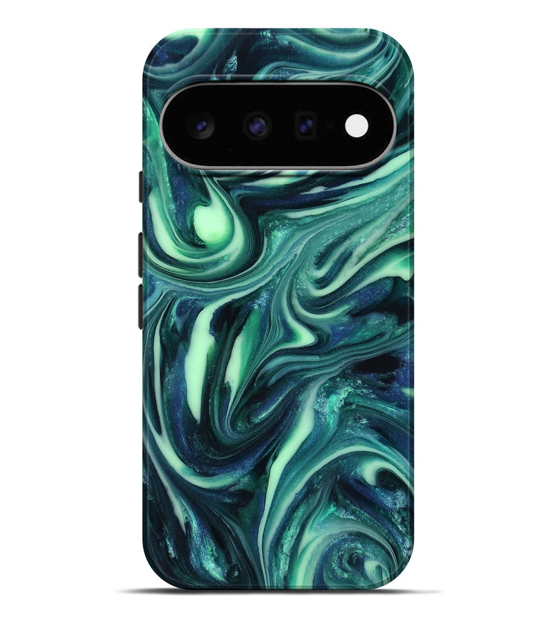 Pixel 11 Pro XL ResinArt Live Edge Phone Case - Abbey (Green, 816866)
