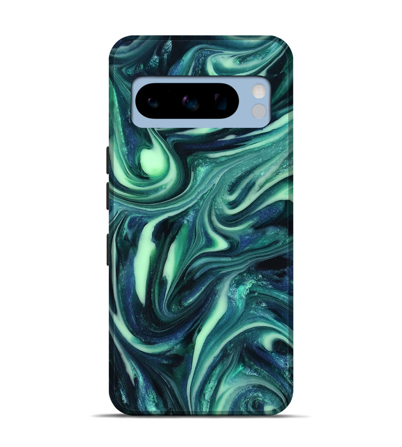 Pixel 8 Pro ResinArt Live Edge Phone Case - Abbey (Green, 816866)