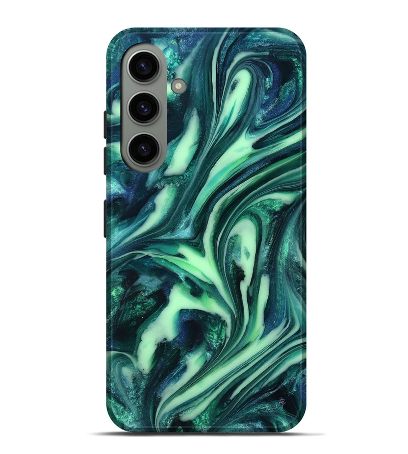 Galaxy S24 Plus ResinArt Live Edge Phone Case - Tony (Green, 816867)