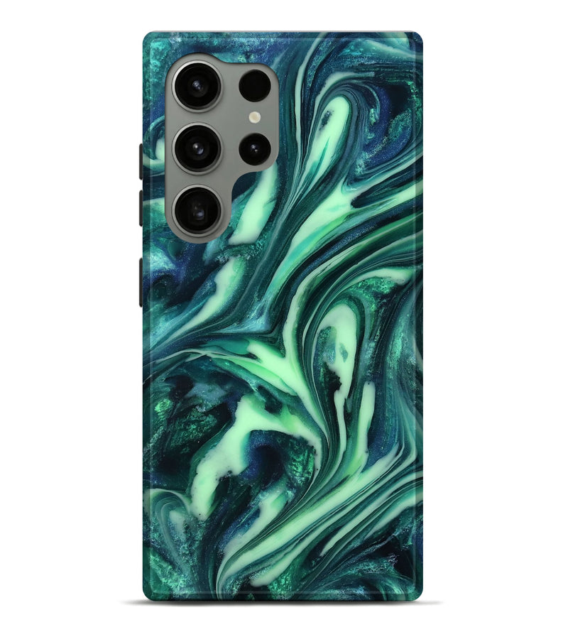 Galaxy S24 Ultra ResinArt Live Edge Phone Case - Tony (Green, 816867)
