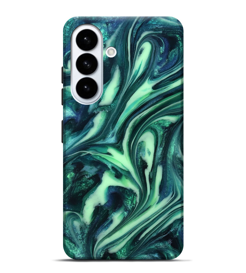 Galaxy S26 Plus ResinArt Live Edge Phone Case - Tony (Green, 816867)