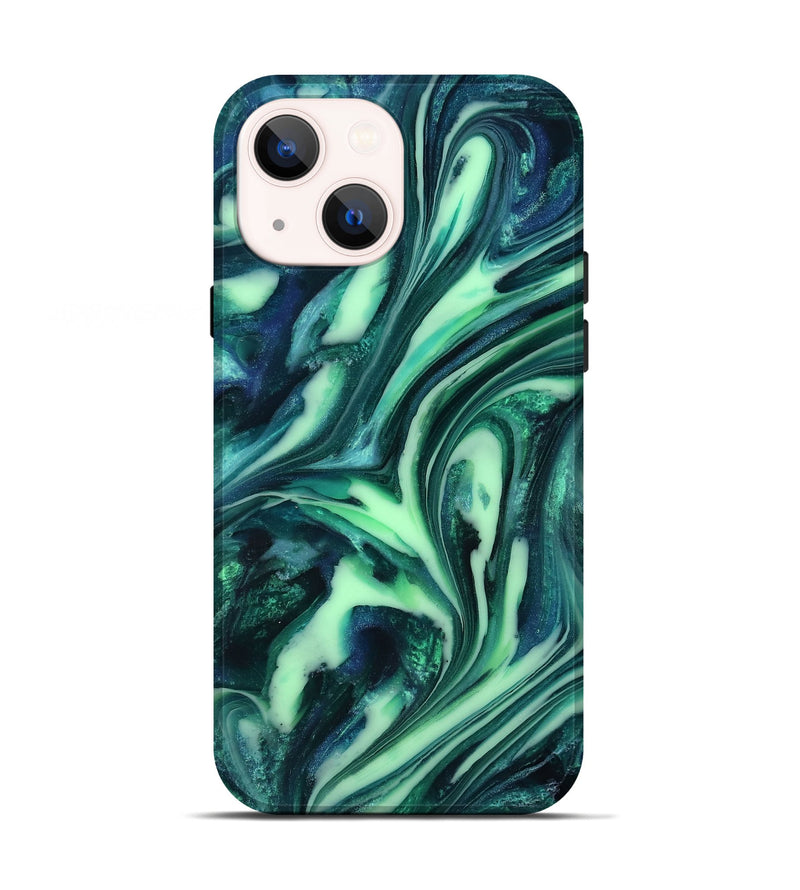 iPhone 13 ResinArt Live Edge Phone Case - Tony (Green, 816867)