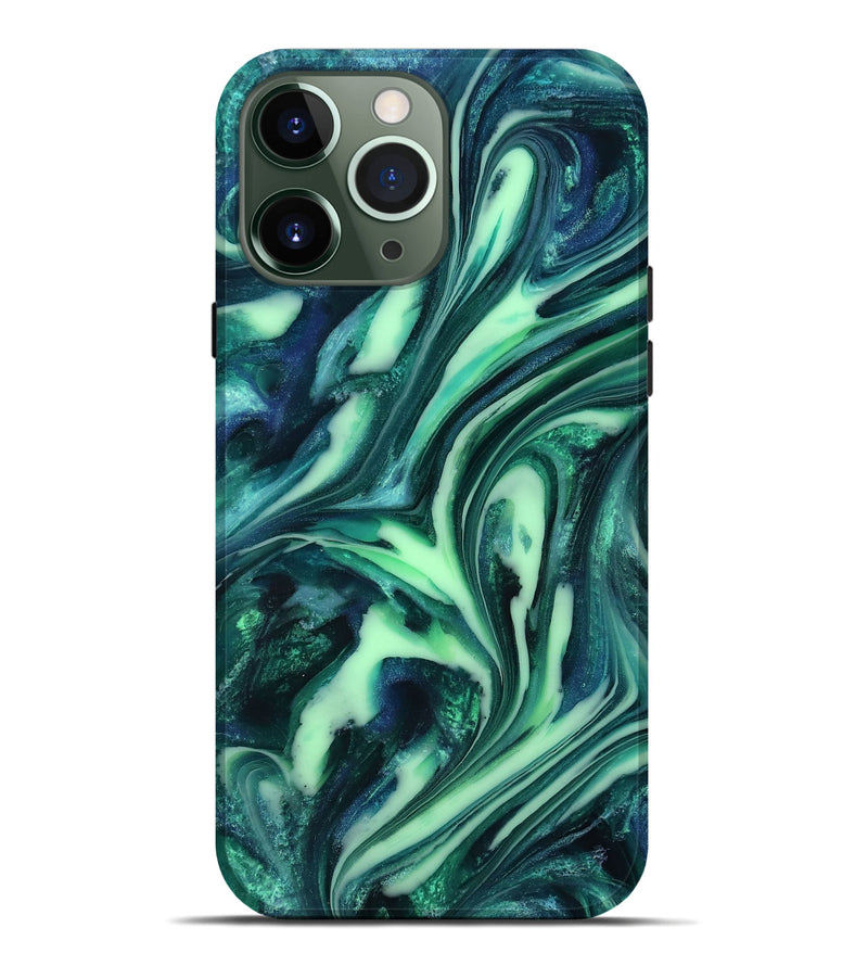 iPhone 13 Pro Max ResinArt Live Edge Phone Case - Tony (Green, 816867)