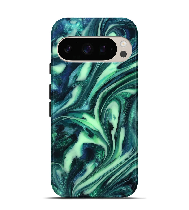 Pixel 10 Pro ResinArt Live Edge Phone Case - Tony (Green, 816867)
