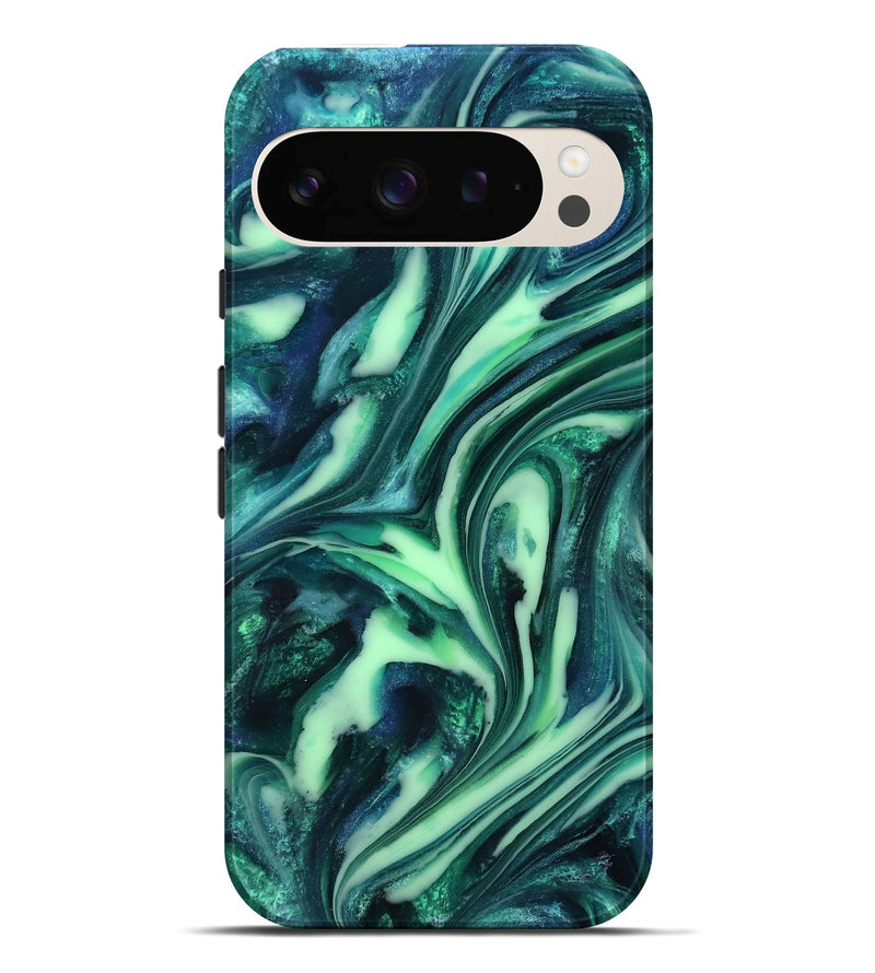 Pixel 10 Pro XL ResinArt Live Edge Phone Case - Tony (Green, 816867)