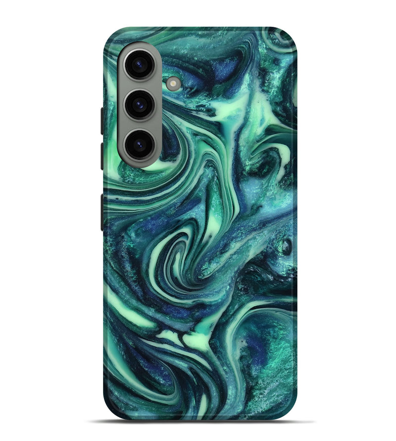 Galaxy S24 Plus ResinArt Live Edge Phone Case - Cheryl (Green, 816868)