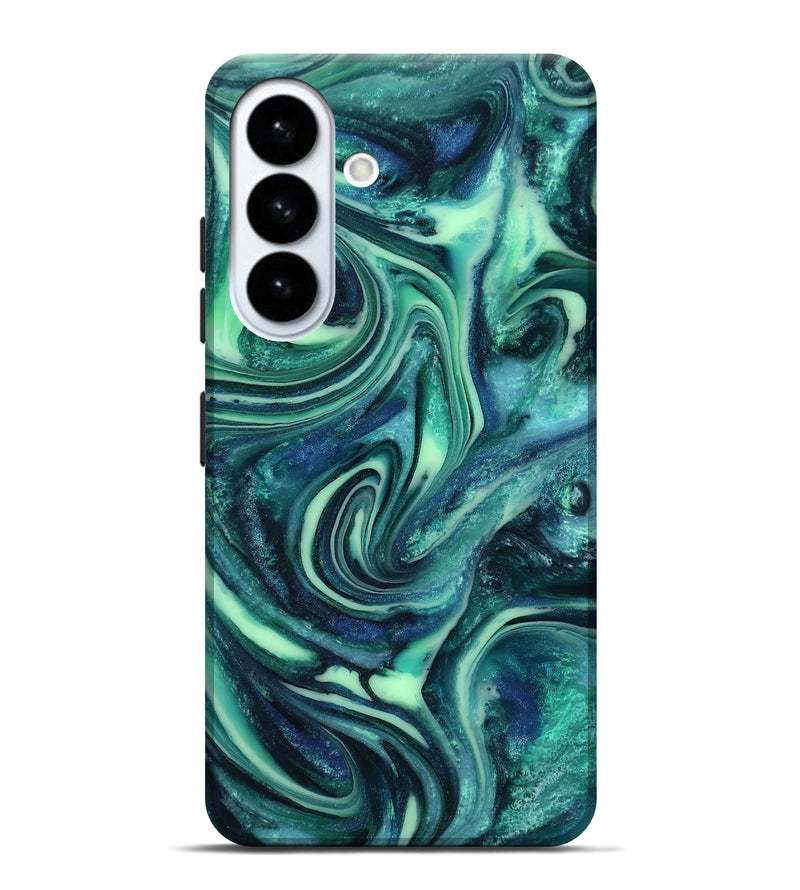 Galaxy S26 Plus ResinArt Live Edge Phone Case - Cheryl (Green, 816868)