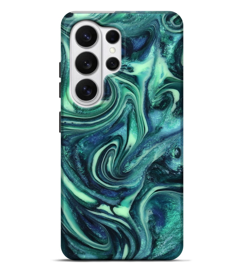Galaxy S26 Ultra ResinArt Live Edge Phone Case - Cheryl (Green, 816868)