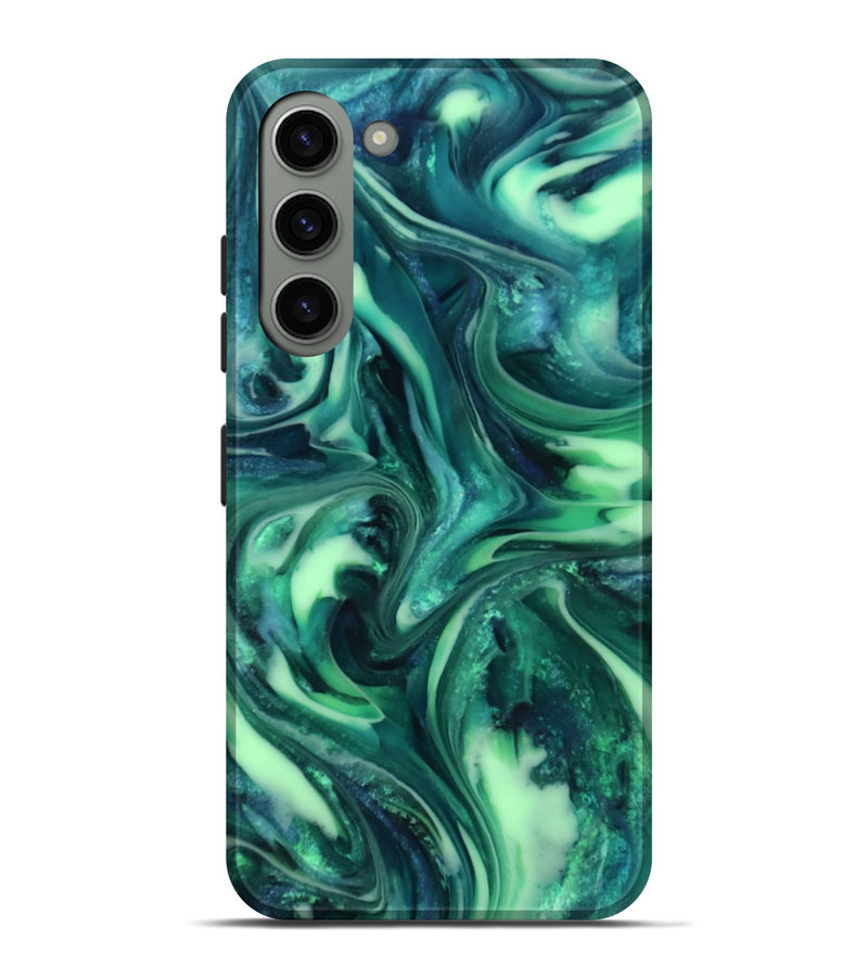 Galaxy S23 Plus ResinArt Live Edge Phone Case - Yousef (Green, 816869)