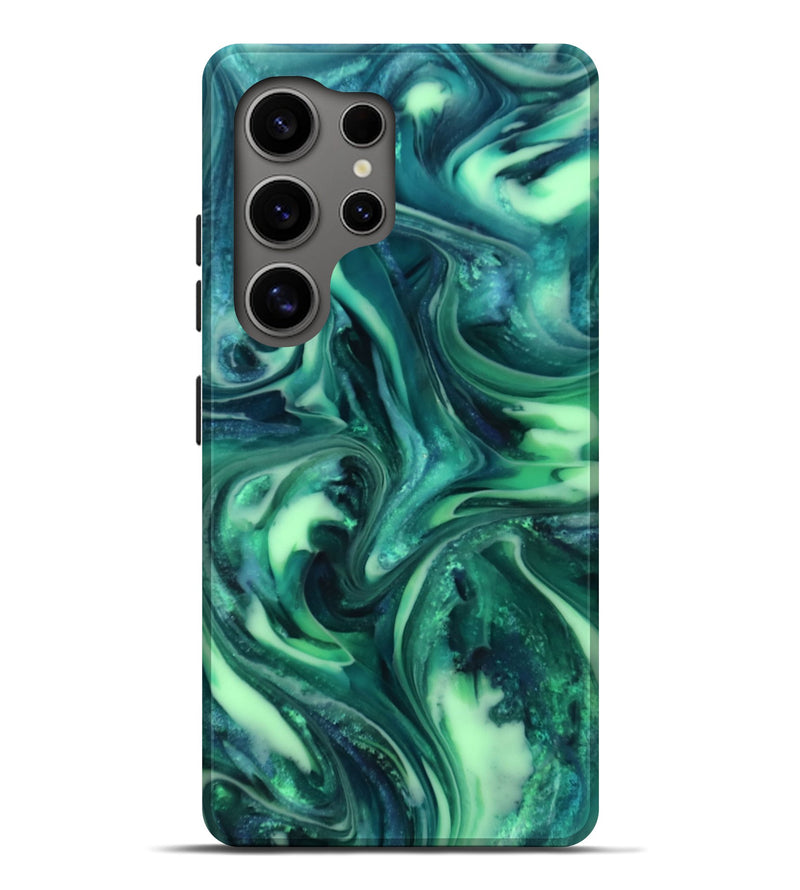 Galaxy S25 Ultra ResinArt Live Edge Phone Case - Yousef (Green, 816869)