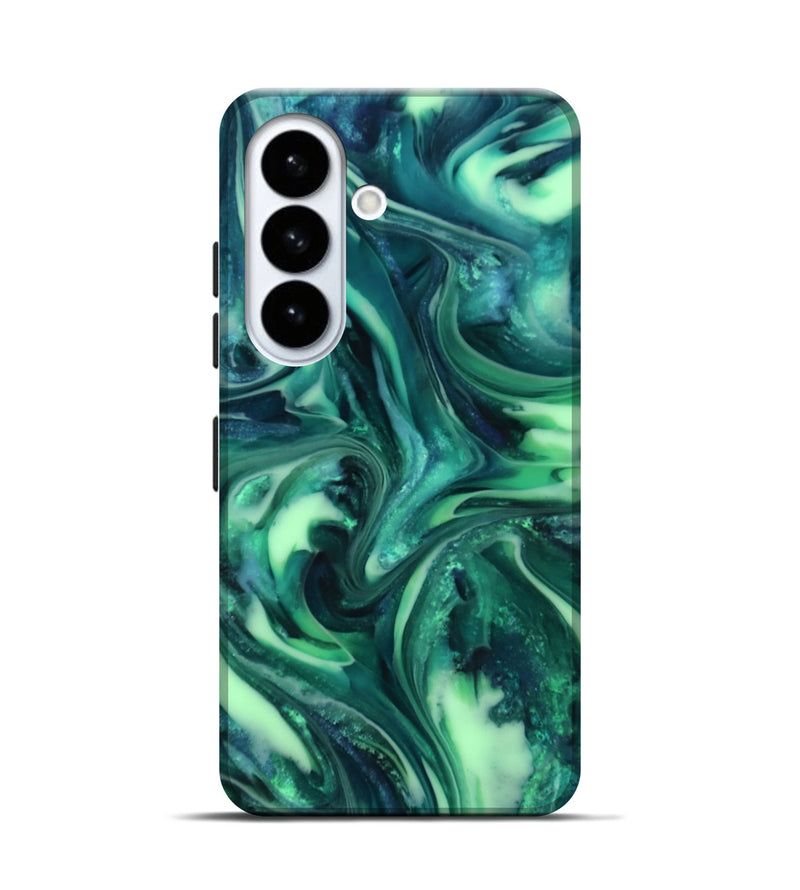 Galaxy S26 ResinArt Live Edge Phone Case - Yousef (Green, 816869)