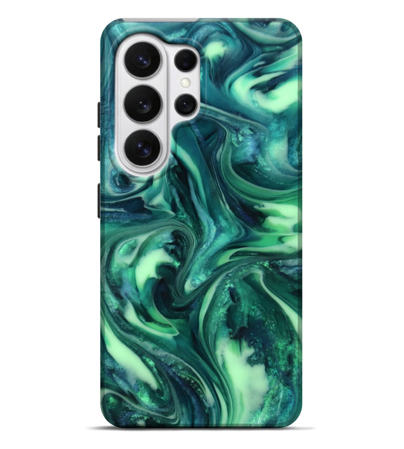 Galaxy S26 Ultra ResinArt Live Edge Phone Case - Yousef (Green, 816869)