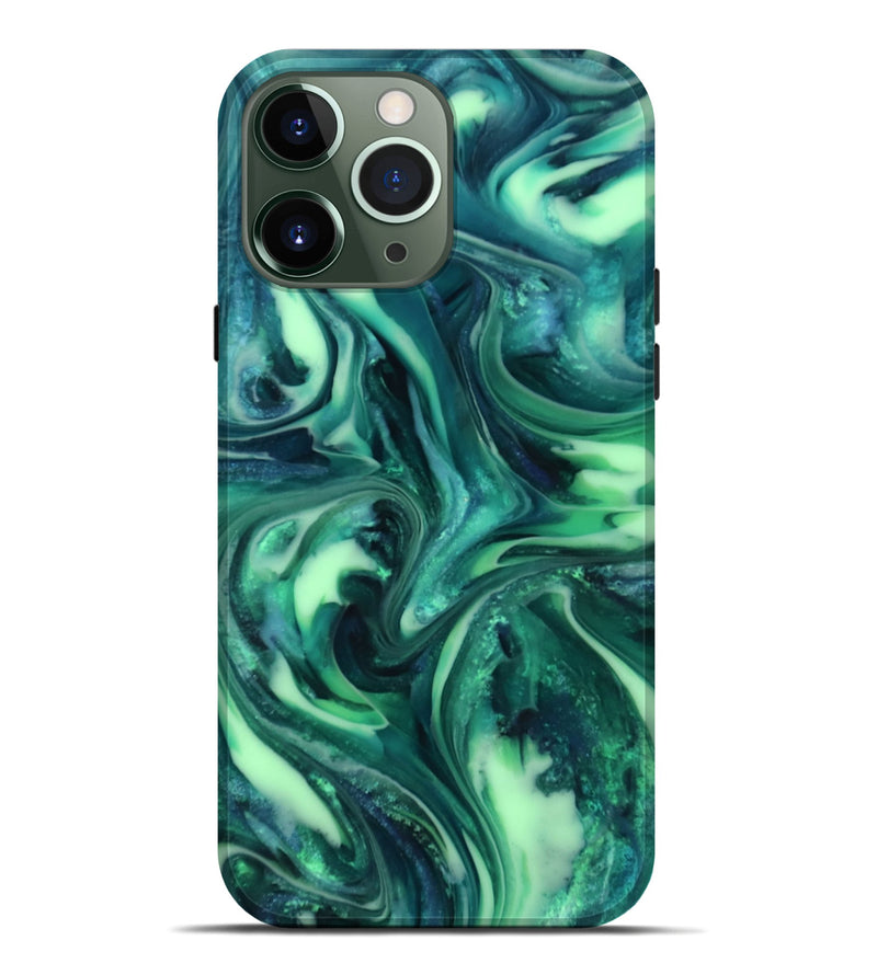 iPhone 13 Pro Max ResinArt Live Edge Phone Case - Yousef (Green, 816869)