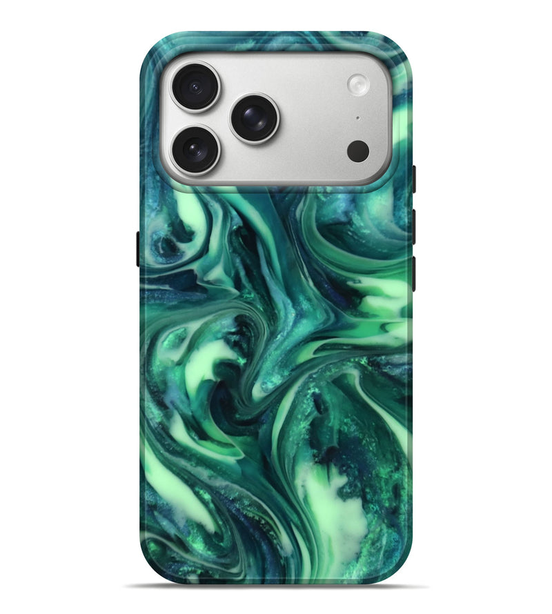 iPhone 17 Pro Max ResinArt Live Edge Phone Case - Yousef (Green, 816869)
