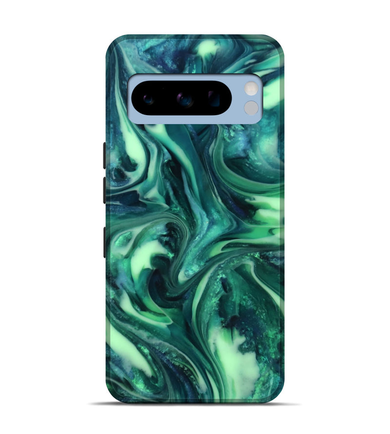 Pixel 8 Pro ResinArt Live Edge Phone Case - Yousef (Green, 816869)
