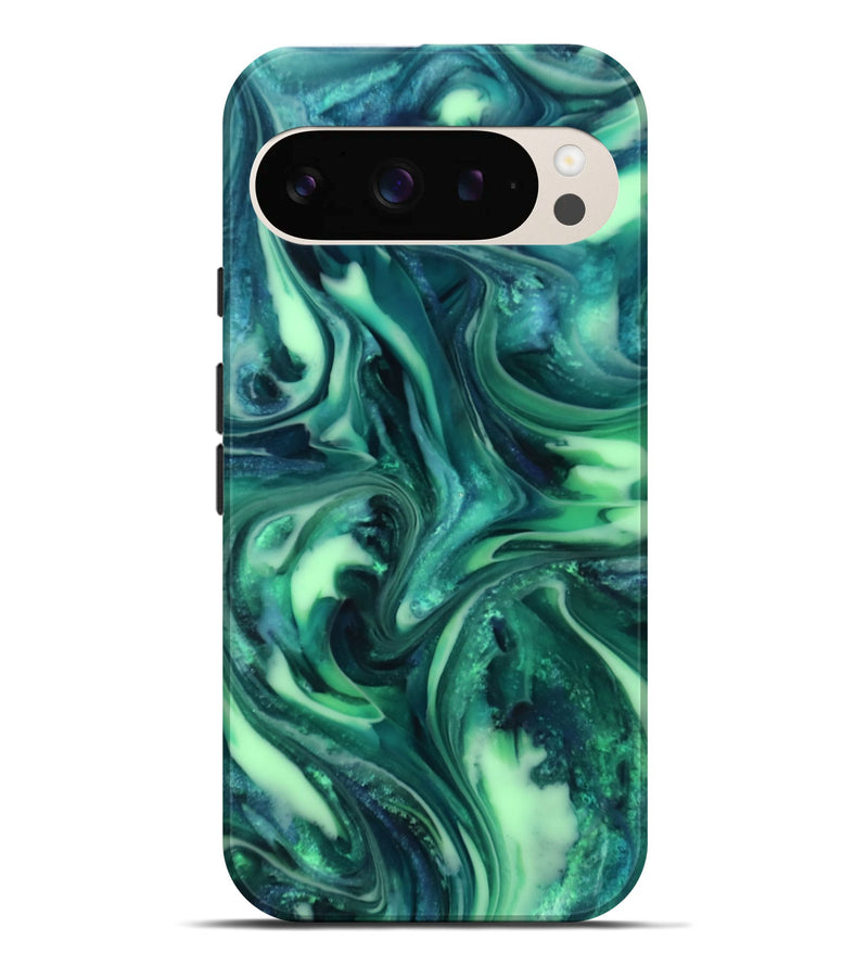 Pixel 9 Pro XL ResinArt Live Edge Phone Case - Yousef (Green, 816869)