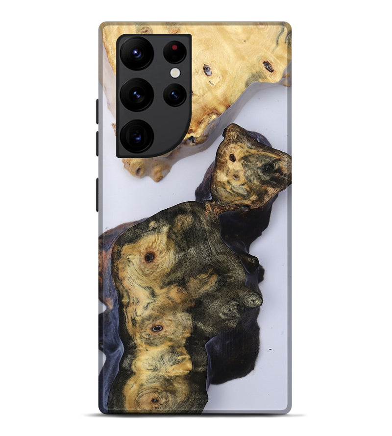 Galaxy S22 Ultra Wood Live Edge Phone Case - Sierra (Clear, 816877)