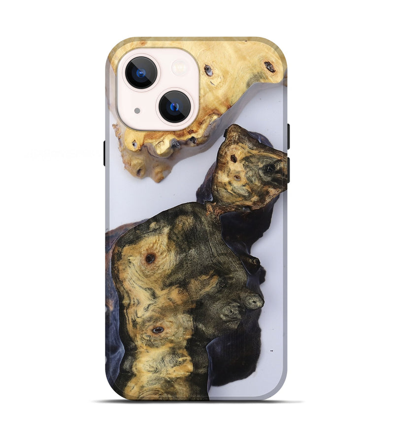 iPhone 13 Wood Live Edge Phone Case - Sierra (Clear, 816877)