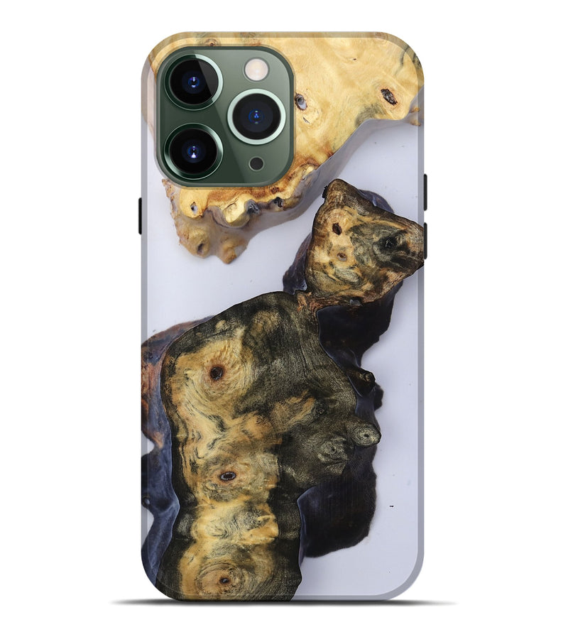 iPhone 13 Pro Max Wood Live Edge Phone Case - Sierra (Clear, 816877)