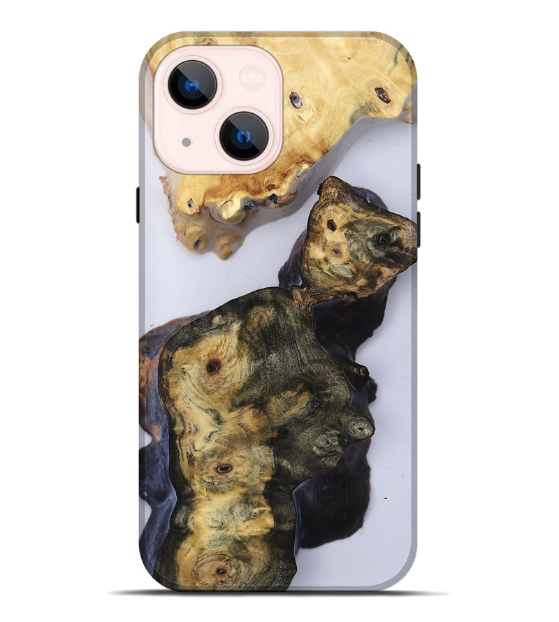 iPhone 14 Plus Wood Live Edge Phone Case - Sierra (Clear, 816877)