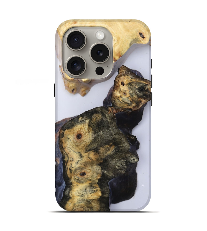 iPhone 16 Pro Wood Live Edge Phone Case - Sierra (Clear, 816877)