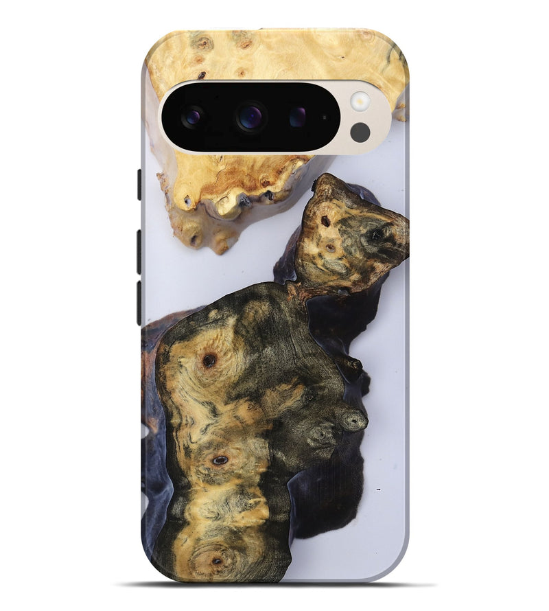 Pixel 9 Pro XL Wood Live Edge Phone Case - Sierra (Clear, 816877)